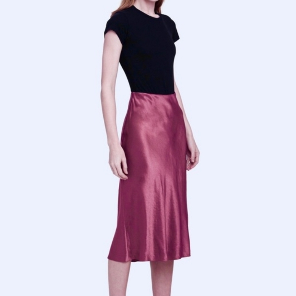 Rachel Zoe Satin Midi Skirt - Picture 3 of 7